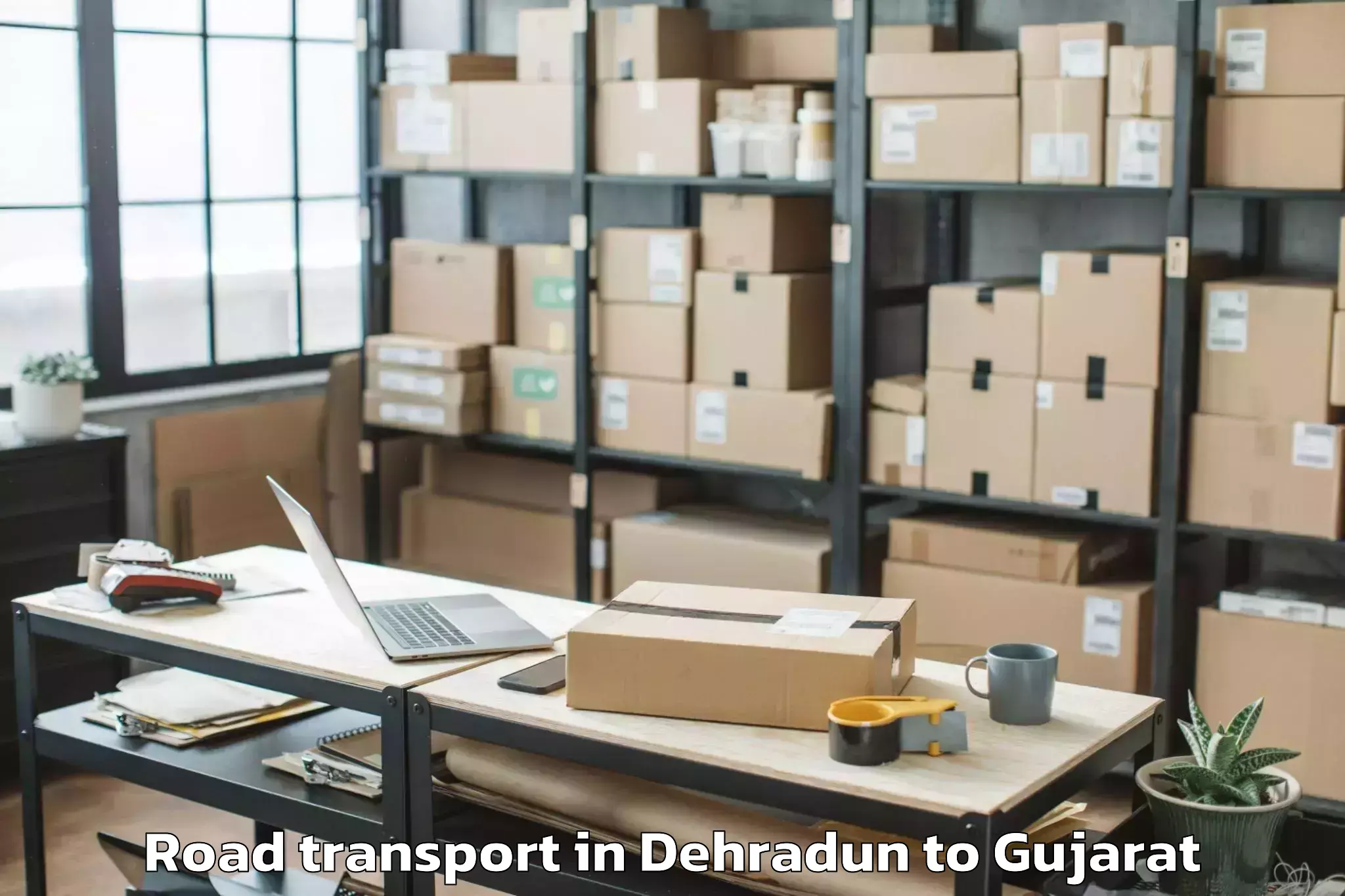 Top Dehradun to Amreli Road Transport Available